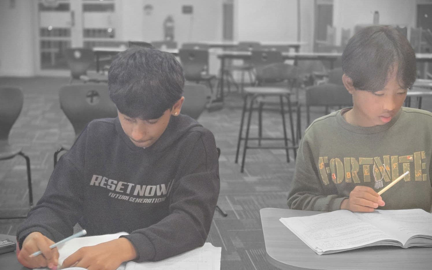 Year 8 student preparing for selective entry exams
